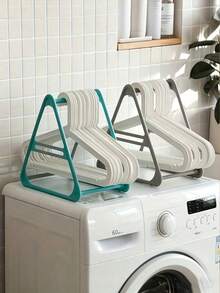 Large Capacity Stackable Clothes Rack - Multi-Functional Detachable Clothes Storage And Organization Rack, Perfect For Home Laundry Room, Closet And Bedroom Decor. Keep Your Space Neat And Organized, A Perfect Gift For Every Home - Multicolor - View 3