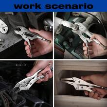 1pc Locking Pliers Set, 5 Inch Needle Nose Pliers, Durable Manual Tool For Mechanical And DIY Projects, Powerful Function - Pointed Beak - View 12