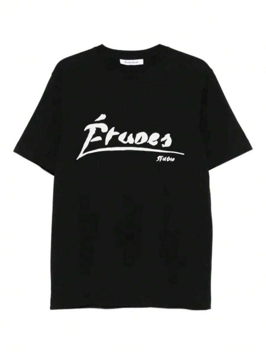 Men T-Shirts - 黑色 - 查看 1