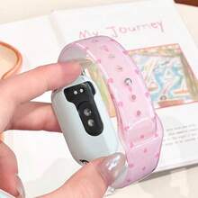 Elegant And Beautiful Watch Band, Multi-Functional, Durable, Creative Lucky Ice-Clear Single-Stud Silicone Watch Band Design, Asymmetrical Shape, Suitable For Xiaomi 10/9/8 Wristband, Quick-Release Buckle Design, Supports NFC Version Sharing, Sports Smart Couple - Multicolor - View 10