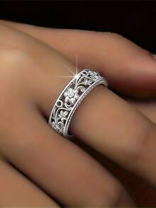 1pc Vintage Ring Women's Wedding Engagement Party Jewelry Valentine's Day Gift - 1# - View 6