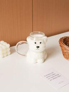 1 Stück süße Welpen-Glastasse (mit Griff) – Bichon Frise Kaffeetasse, geeignet für Heimdekoration und Geschirr, kann als Trinkbecher für Sommerfeste und Partys verwendet werden, anwendbar für Wohnzimmer, Schlafzimmer oder Büro, kann auch als Geschenk oder Feiertagsdekoration verwendet werden - Verschiedenfarbig - Übersicht 15