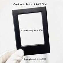 1pc Solid Color Minimalist Fridge Magnet Photo Frame, Magnetic Acrylic Photo Holder, Creative Versatile Combination Display Stand, Minimalist Magnetic Photo Desktop Decor Display Frame - Multicolor - View 14