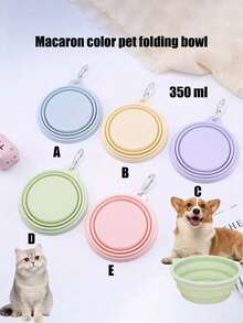 1pcs Non‑Slip Thickened Plastic Pet Bowl, Durable Feeding & Water Bowl For Cat & Dog, Household Daily Pet Supplies - 350ml - View 13