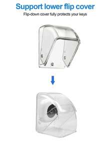 Transparent Waterproof Wireless Doorbell Cover - Dustproof & Rainproof Button Protector For Outdoor Use, Plastic Material, No Battery Required, Fits Standard Doorbells, Weather-Resistant Protection For Home Security, Waterproof Door Cover - A - View 5