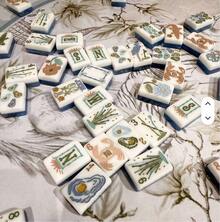 American Mahjong Set Acrylic Blue Ocean Style Portable Mahjong Tiles With Luxury Design Outdoor Travel - Blue Ocean Premium Acrylic American Mahjong Set - View 5