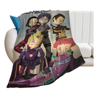 Cobija Suave y Calientita Tipo Plush Manta Suave Code Lyoko Para Casa Y Dormitorio As Picture 900 G 3416538