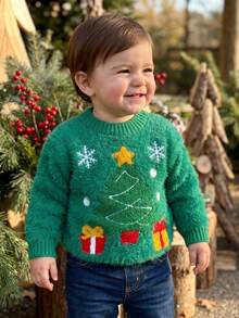 Baby Boys Knit Tops - Green - View 5