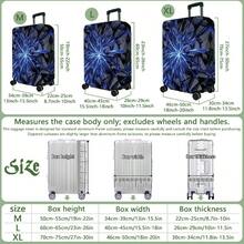 1PC, Flat Print Design, Print Design - No Texture, Accessories Only, Luggage Protective Cover, Does Not Include The Luggage Shown In The Picture, Suitable For 20 To 30 Inch Luggage, Made Of Thickened High-Quality Fabric, Essential Accessory For Your Travel And Checked Luggage. - Multicolor - View 5