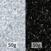 5000顆迷你熔珠 2.6mm 微型熔珠 DIY 燙貼珠 Perler 珠 Fusion 珠 燙貼珠玩偶，適用於珠寶製作、像素藝術燙貼耳環、手工玩偶吊飾、裝飾飾品 - 多色 - 查看 33