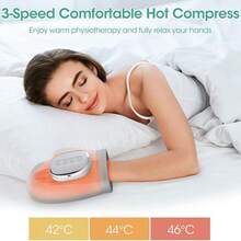 Hand Massager With Heating And Pressure Massage, Suitable For Arthritis And Carpal Tunnel Syndrome, Rechargeable Electric Hand Massager, Relieves Hand Stiffness, 3 Modes 5 Pressure Levels, Ideal Gift For Men And Women, 2000mAh Rechargeable Battery - Grey - View 3