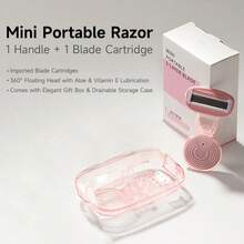 MINISO Portable Razor With Storage Case, Hair Removal Shaver, Anti-Scratch Hair Remover - 5-blade - View 2