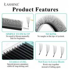 Lashine U型睫毛 12排 2DU 3DU 4DU 5DU M捲度 自然輕盈扇形接睫毛 柔軟輕量三葉草睫毛 快速打造豐盈濃密妝感 - M - 查看 11