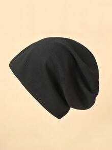 1pc Unisex Solid Color Versatile Breathable Sun Protection Outdoor Bucket Hat Casual Face-Slimming Sun Hat Suitable For Daily And Outdoor Wear - Black - View 3