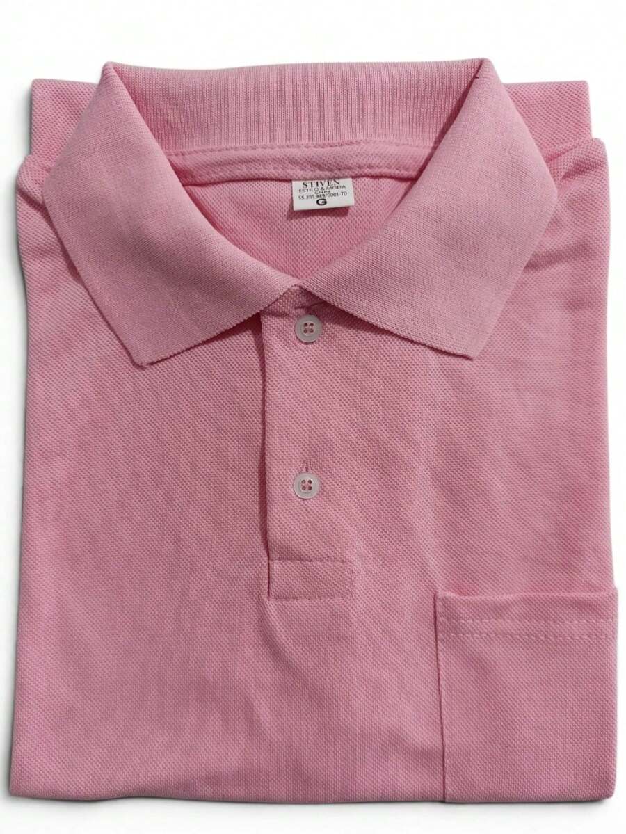 Men Polo Shirts - Rosa Pálido - Ver 1