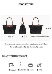 Tas Tangan Wanita Longchamp Le Pliage Original - Hitam L2605 089 001 - View 10