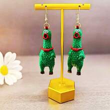 1 Pair Funny & Creative Mini Scream Chicken Dangle Earrings, Suitable For Men And Women Everyday Wear And Festivals - Screaming Chicken Earrings - View 7