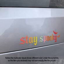 Stay Spooky Car Sticker, Humorous Gothic Girl Style, Suitable For Car Windows, Bumpers, Laptops, Halloween Horror Decoration Gift, Gift For Her - A - View 5