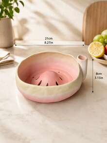 1 pièce Bol à fruits en céramique à drainage automatique, bol de lavage de fruits en céramique, passoire, déshydrateur, conception d'entrée latérale à flux d'eau en vortex, panier de drainage multifonctionnel pour fraises, myrtilles et petits fruits, passoire de cuisine à drainage rapide, bassin de lavage de fruits rotatif, boîte cadeau de pendaison de crémaillère pour les vacances, bassin de lavage de fruits à la maison, ensemble cadeau de plateau de fruits pour le thé de l'après-midi - Bol de lavage en céramique pour fruits - Voir 13