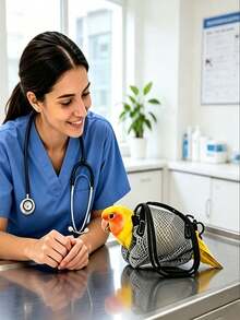 Portable Parrot Carrier Bag, Handheld Bird Travel Tote, Mesh Breathable Outdoor Outing Bag, Drawstring Design Handheld Cage, Transport Bag, Suitable For Budgies, Cockatiels, Conures, Daily Bird Walking, Short Trips, Vet Visits. Best Gift For Bird Lovers During Back To School, Christmas, Halloween - Multicolor - View 8
