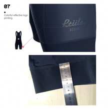 Ltiilt Brand 1件裝男士夏季單車短褲，附短吊帶，壓縮貼身，適合公路與山地單車運動 - 寶藍色 - 查看 5