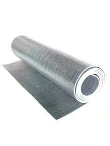 Double-Sided Aluminum Foil Insulation Roll, Thickened EPE Foam Thermal Barrier And Sound-Deadening Mat, Moisture-Resistant And DIY Cuttable For Roofs, Walls, Windows, Garages And RVs - Embossed Foil - View 6