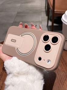 奢華雙色閃電磁吸手機殼，適用於 iPhone 17 Pro Max 17 Pro 17 16 Pro Max 16 Pro 16 15 Pro Max 15 Pro 15 14 Pro Max 14 Pro 14 13 Pro Max 13 Pro 13 12 Pro Max 12 Pro 12 11，時尚鏡頭保護背蓋，支援無線充電 - 棕色 - 查看 3