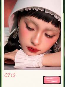 chéeryep 凍乾粉狀腮紅 C712，柔和自然色調，可疊加顯色，霧面妝效，持久輕盈，便攜隨身，適合旅行與送禮，2.1g/0.074 Oz. - C712 - 查看 7