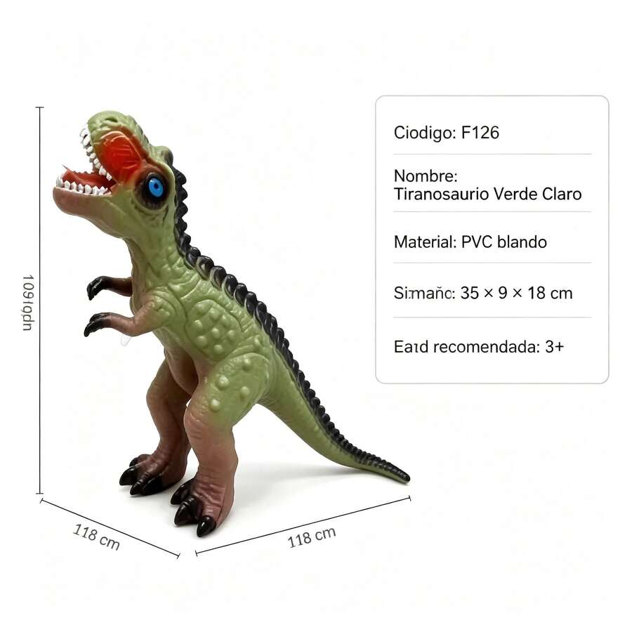 Mud Pie Children Dinosaurio Grande Verde con Sonido; - 1 - Ver 1