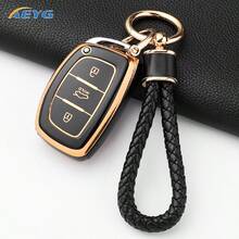 Smart Key Fob Cover, Keyless Remote Key Protector Compatible With Hyunda IX35, IX45, I10, I30, I40, Tucson, Santa Fe, Rena, Sonata, Elantra, Creta - Modern A-type - View 12