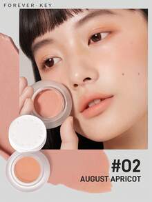 FOREVER KEY Blush Powder Features Smooth, Blendable, Grain-Free Texture With Zero Fallout. Waterproof, Sweat-Resistant And Long-Lasting, It Is Perfect For Travel. Favored By Y2K And Gen Z, It Is An Ideal Mother's Day Gift - #02 August April - View 2