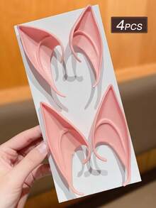 Women's Halloween Elf Ears, Soft Silicone Realistic Fairy Elf Ears, Multi-Color Cosplay Prosthetic Ears, Suitable For Halloween Costume Party, Party, Costume And Photography Props, Women's Halloween Hair Accessories Costume Props - Multicolor - View 9