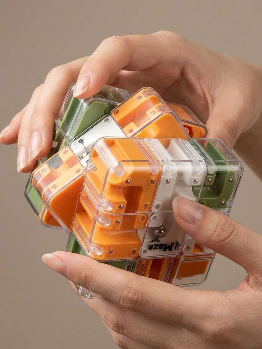 3D迷宮魔方 教育玩具 兒童益智玩具 腦力訓練 快節奏家庭競賽 團體遊戲 無需充電 混色 塑膠材質 生日/節日/派對小禮物 適合3歲以上
