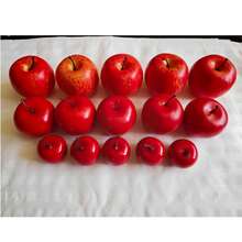 Realistic Artificial Red Apple With Stem, Faux Fruit Decor, Simulated Fruit Ornament For Christmas Home Tabletop Decoration, Fruit Basket Filler And Photography Prop - Red - View 14