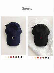 Gorra de béisbol con bordado de letra minimalista, suave, estilo retro casual ajustable tipo snapback, adecuada para verano, versátil, playa, vacaciones - una letra G - Ver 20