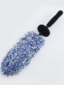 1/2pcs Set Of Ultra-Fine Fiber Wheel Hub Brush - Two Colors Of Bristles, Ergonomic Handle, Protects Vehicle Surface From Scratches, Deeply Cleans Wheel Hub, Vehicle Cleaning Brush - A - View 12