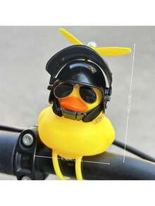 1pc Cool Motorcycle And Bicycle Dashboard Decoration, PVC Material, 1pc Windproof Helmet And Glasses - A - View 6