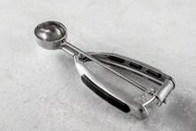 Stainless Steel Ice Cream And Dough Scoop With Trigger - Silver - View 5