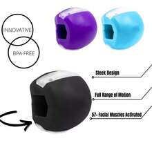 1pc Silicone Jaw Muscle Exerciser, For Training Jaw Muscles And Shaping Face, Adult Fitness Equipment - Black - View 7