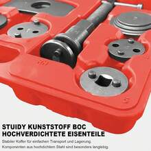 Bremssattel‑Kolben‑Rückstell‑Set, 22‑teiliges universelles Bremssattel Werkzeug, Kolbenrücksteller für Autobremsen - A - Übersicht 6