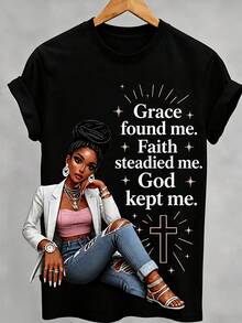Women T-Shirts - 黑色 - 查看 1