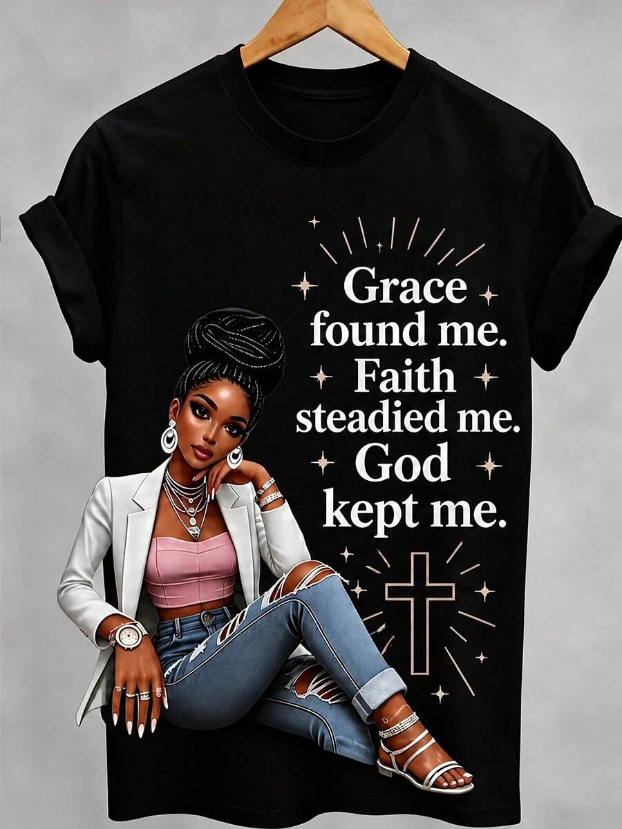 Women T-Shirts - 黑色 - 查看 1