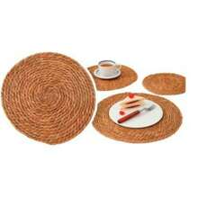 Descanso de Mesa Rústico Redondo 38cm - Elegância Natural e Proteção Premium para Móveis - Marrom - Visão 6