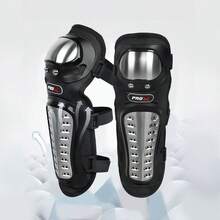 4-Piece Motorcycle Riding Protective Gear Set, Knee Pads + Elbow Pads Combination, Stainless Steel Shock Absorption Protection, Suitable For All Seasons - 4-piece Motorcycle Armor Set - View 7