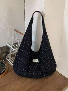 Korean Style Niche Design Ins Style Underarm Shoulder Bag Versatile Fashion Commute Outing Daily Shopping Gentle Summer Large Capacity Tote Women's Bag - Black - View 2