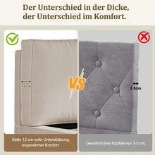 Bed Frame Beige 231 X 196 X 105 Cm - 米色 - 查看 10