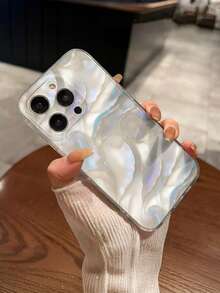 Fashion Creative Full-Screen Shell Pattern Marble Texture Anti-Scratch Anti-Fingerprint Transparent TPU Soft Case, Camera Lens Protection Compatible With Apple 11/12/13/14/15/16/17, Galaxy M34/S25/A15, Nothing, Pixel, - Multicolor - View 8