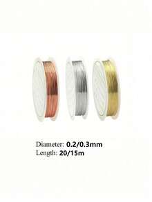 100m/Roll High Quality Stainless Steel Jewelry Wire, Non-Fading, Rust-Proof, High Color Fastness, Durable, Suitable For Bracelet, Necklace DIY, Beading, Jewelry Rope, Handmade Weaving - B - View 6