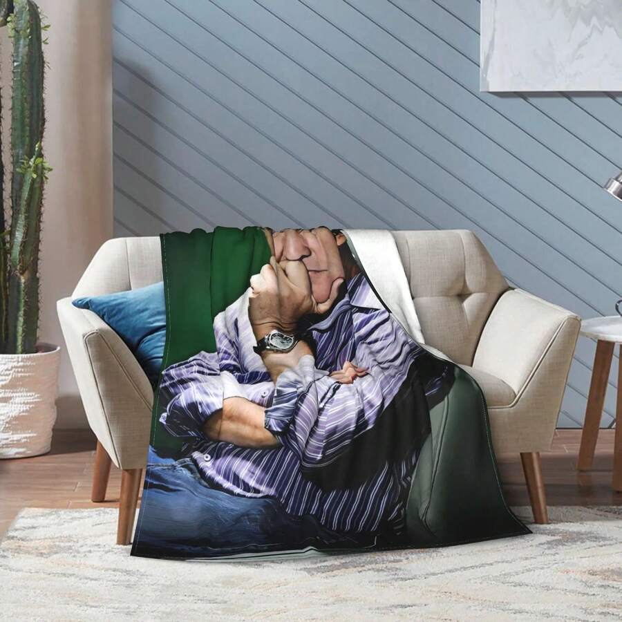Cobija Suave y Calientita Tipo Plush Mantas Selimut Flanel Bertema Jeremy Clarkson - Reka Bentu - Negro - Ver 1
