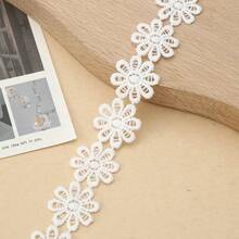2m Hollow Water Drop Embroidery Lace Trim DIY Embroidery Decorative Accessory Clothing Decoration Material - Teardrop Hollow Ribbon - View 6